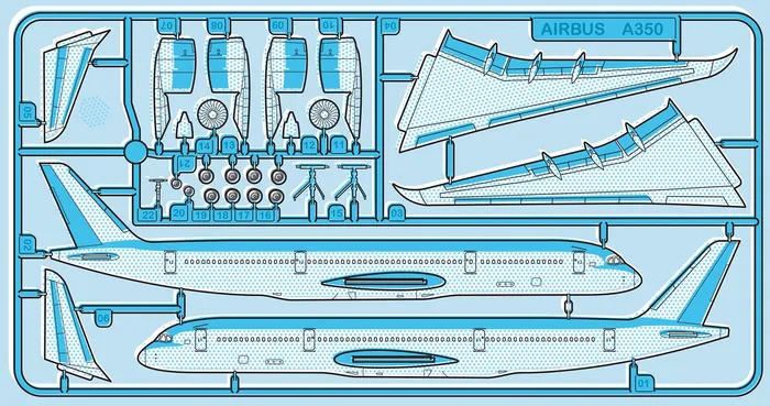 Airplane Technical illustration 