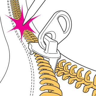 Cgi illustration of zip open