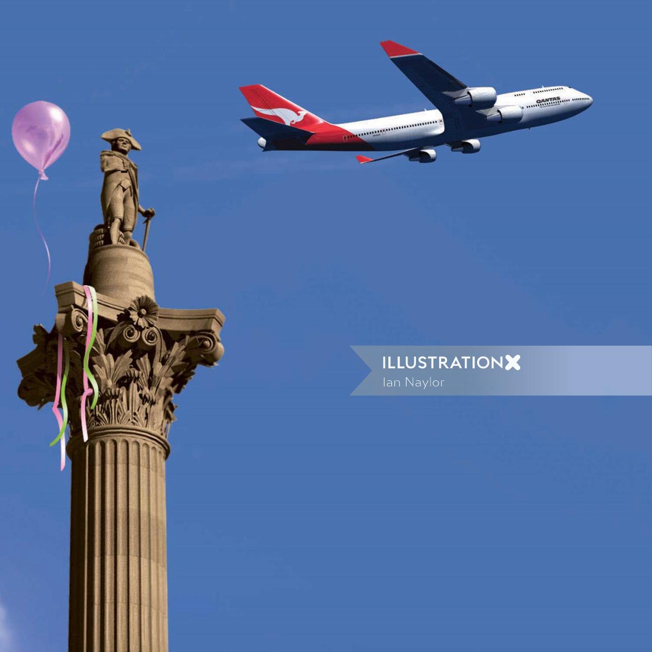 jet plane 747 quantas
