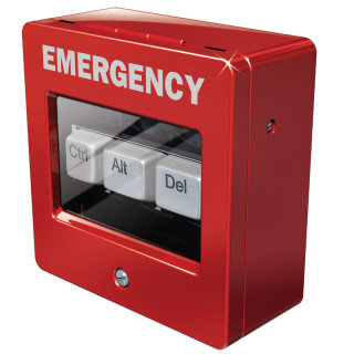 Caixa de emergência 3D CTRL + Alt +DEL
