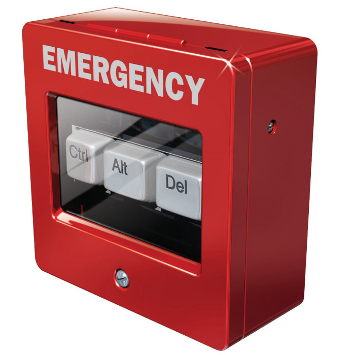 3d Emergency box CTRL + Alt +DEL
