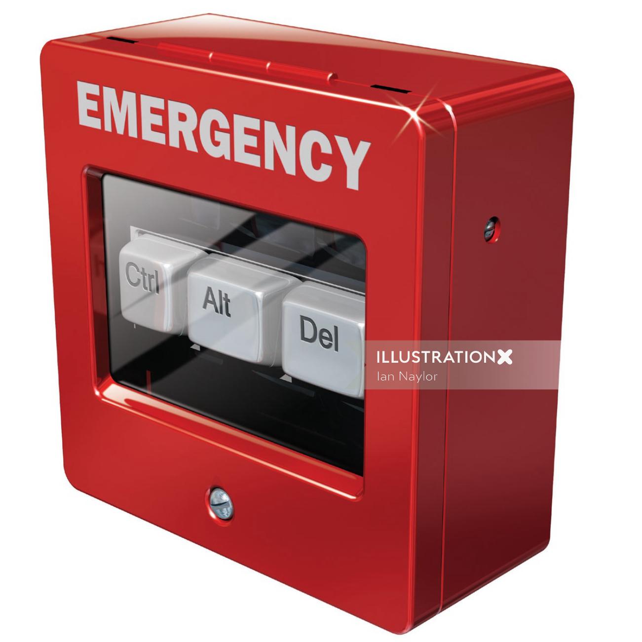 3d Emergency box CTRL + Alt +DEL
