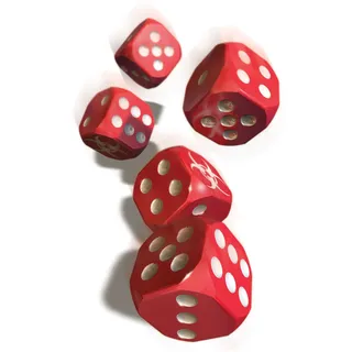 falling Dice 3d art
