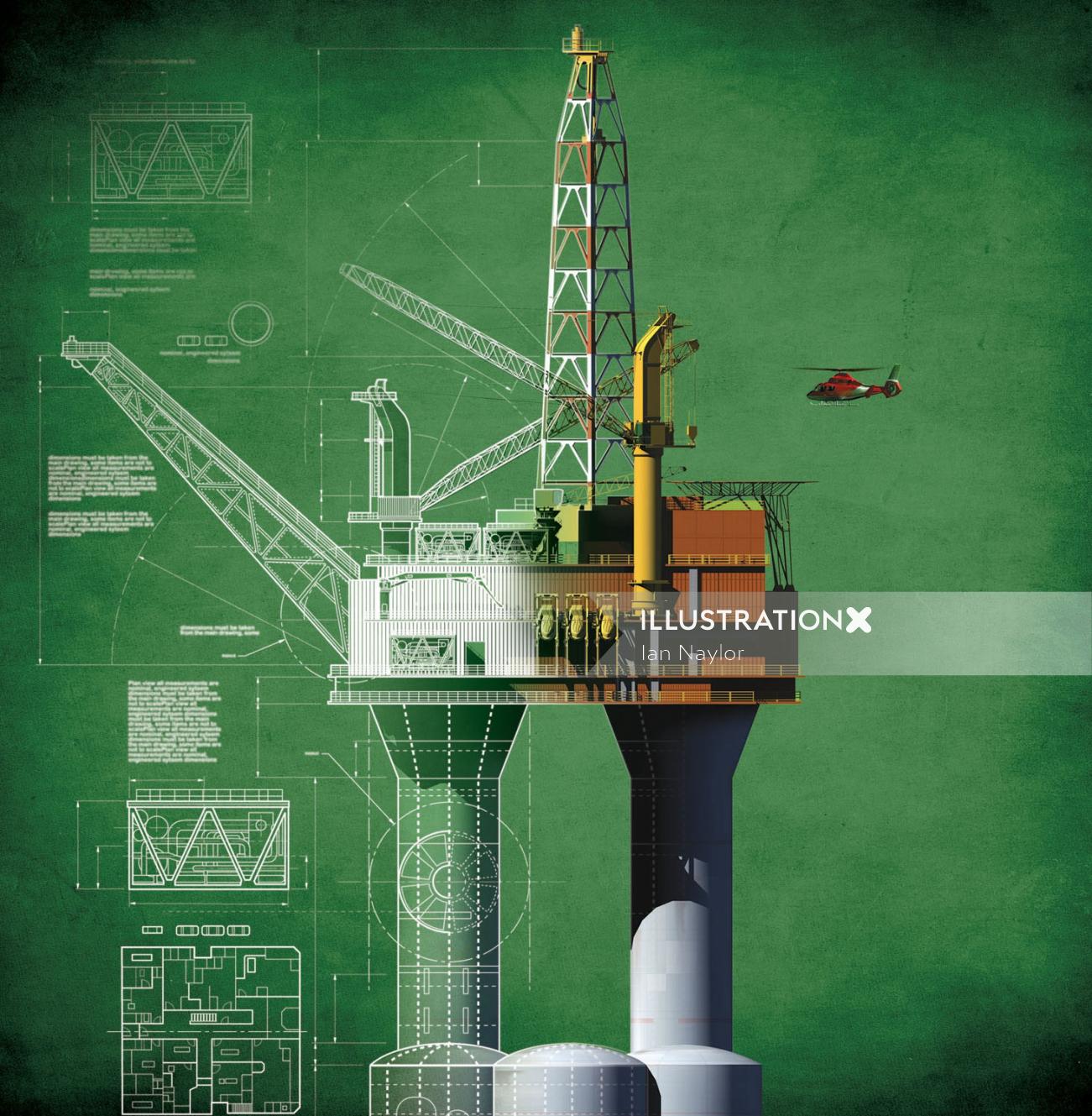 Rig illustration by Ian Naylor