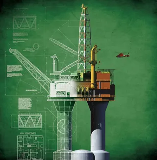 Rig illustration by Ian Naylor