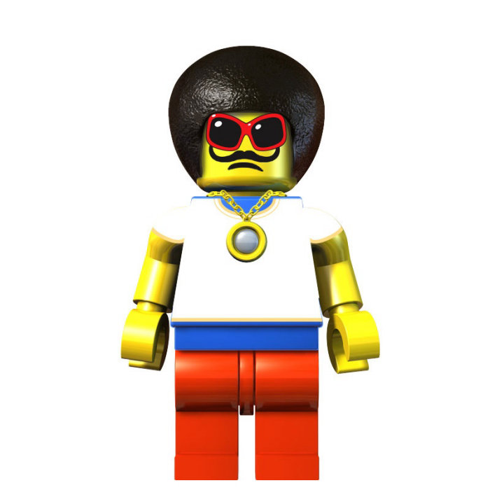 Lego Man with Mustache
