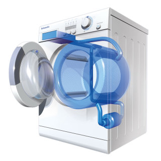 Diseño de lavadora 3d.
