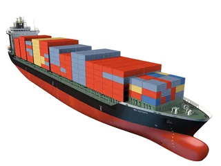 An illustration of container vessel