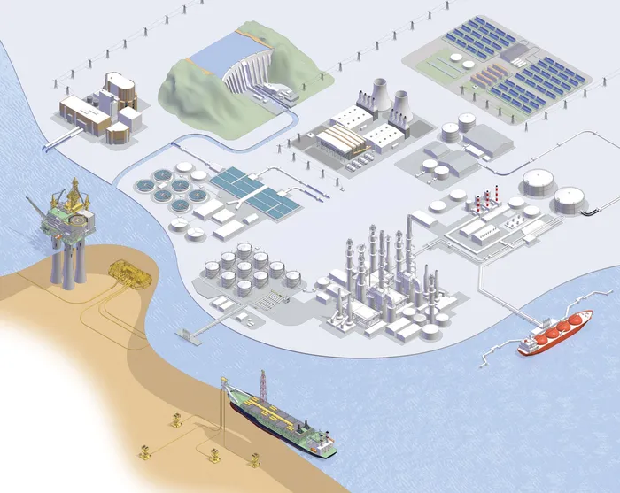 An illustration of Industrial layout