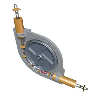 Technical illustration of accelerator cable 