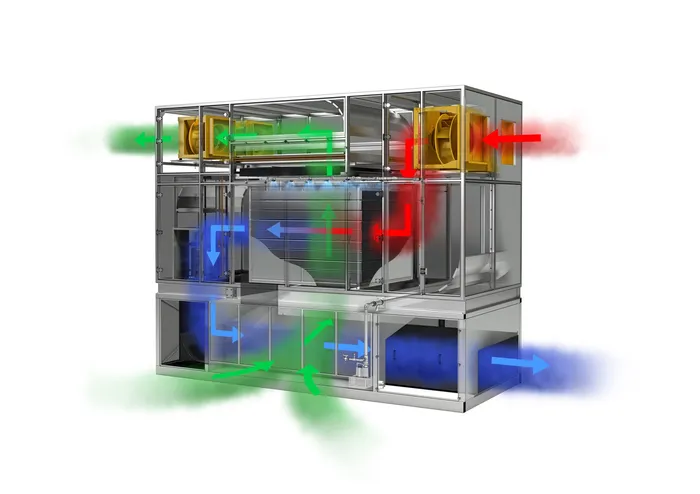 3D drawing of a pressure valve set