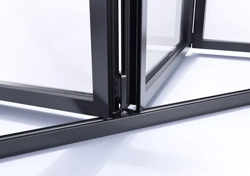 Close-up of bi-fold door frame corner by InfoTec