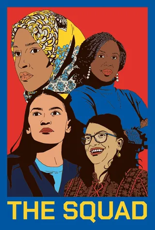 Portrait of US Congresswomen The Squad by Ing Lee