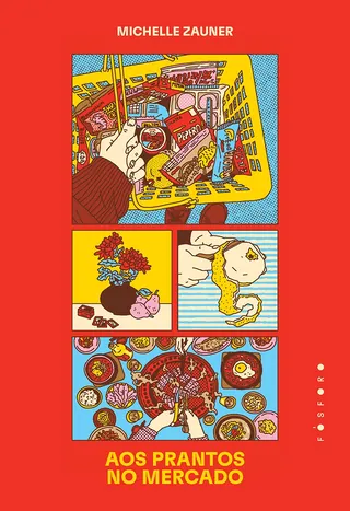 Illustrated book cover for Crying in H Mart by Ing Lee
