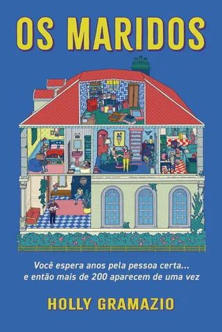 Colorful illustration of a house with multiple rooms and people inside