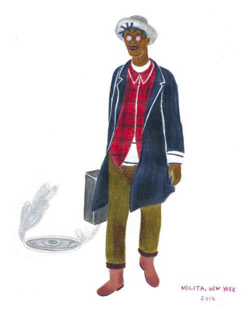 Illustration of fashion character