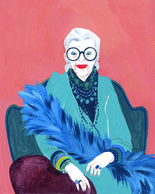 Illustration of Iris Apfel