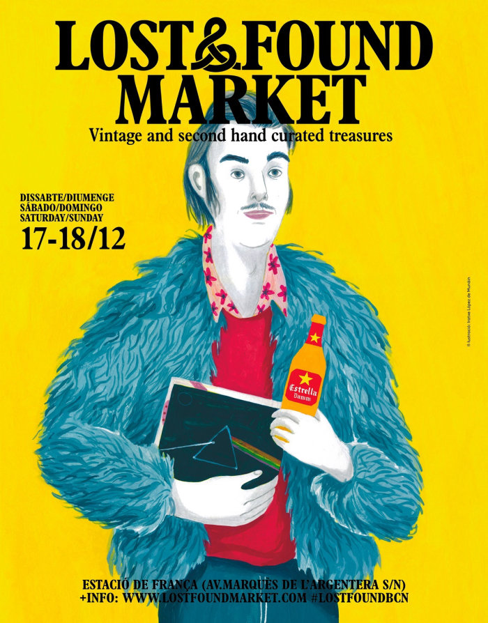 Posters design for the Lost&Found Market in Barcelona