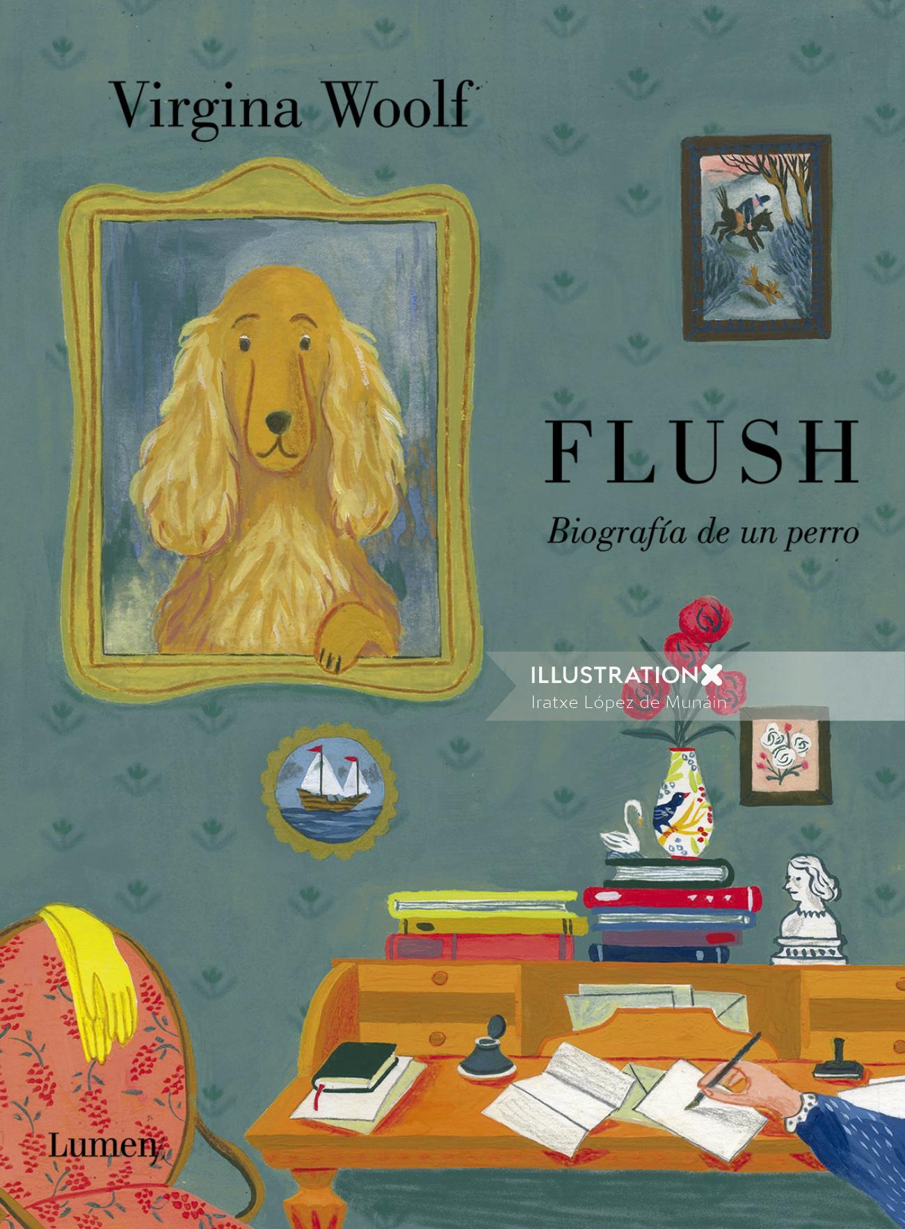Graphic Flush with dog frame