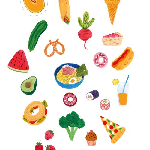 Food & Drinks vegetable and sweet icons