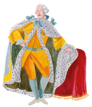 历史王子穿着时尚的衣服
