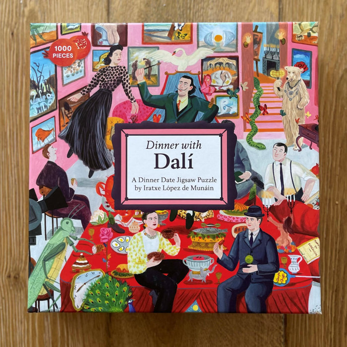 Dinner with Dalí puzzle design for Thames & Hudson