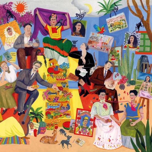 Illustrated puzzle about Frida Kahlo