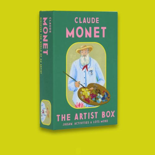 Box set titled Claude Monet The Artist Box with art supplies