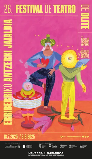 Colorful poster for 26th Clite Theater Festival with performers