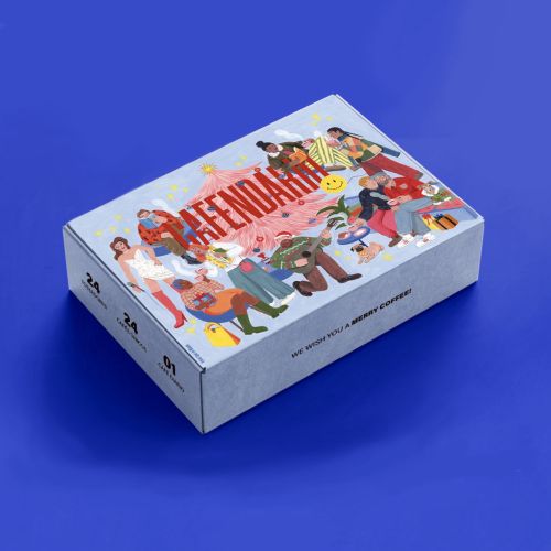 NoaNoa Cafendario coffee advent calendar box by Iratxe López de Munáin