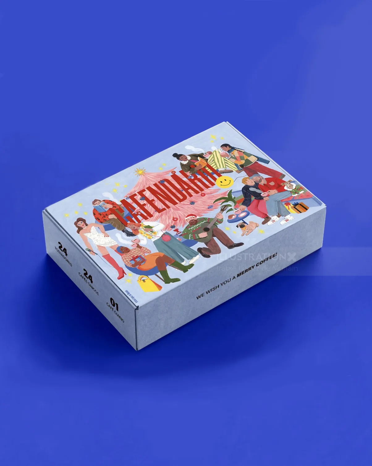 NoaNoa Cafendario coffee advent calendar box by Iratxe López de Munáin