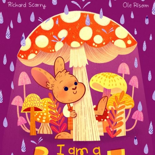 Reimagined I Am a Bunny book cover by Isa Sonntag with bunny and mushrooms