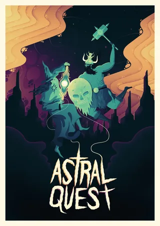 Fantasy warrior with skull mask and glowing lantern under starry sky by Jacob Stead