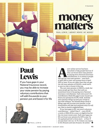 Person jumping and falling among large gold bars, illustration by Jacob Stead