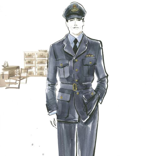 Hand drawing of a soldier