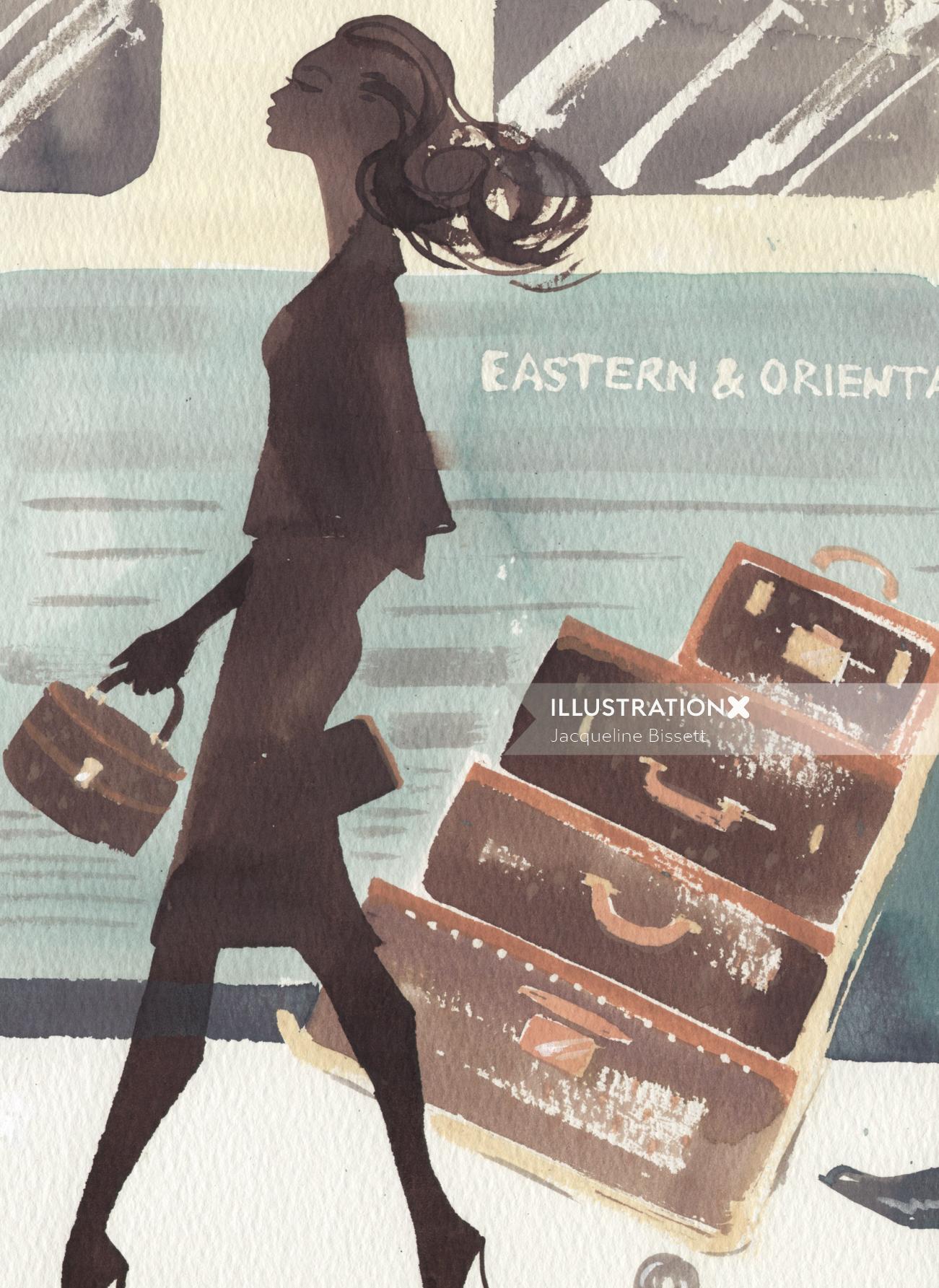 Illustration pour le magazine Orient Express
