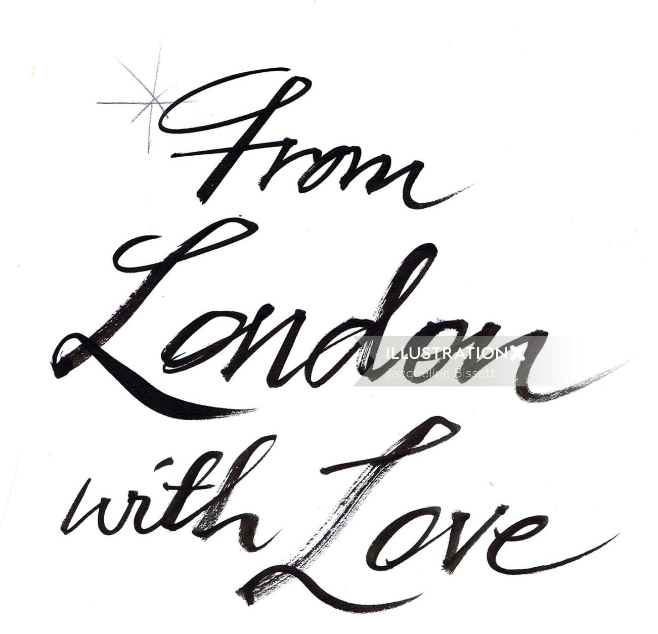 De Londres com letras de amor