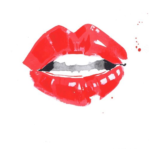 Illustration of red lips