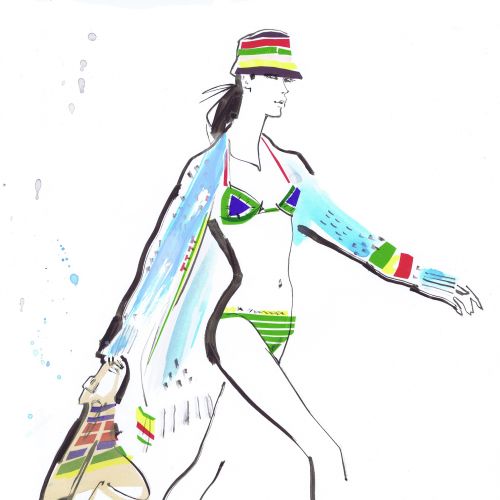 Illustration for Tommy Hilfiger women collections