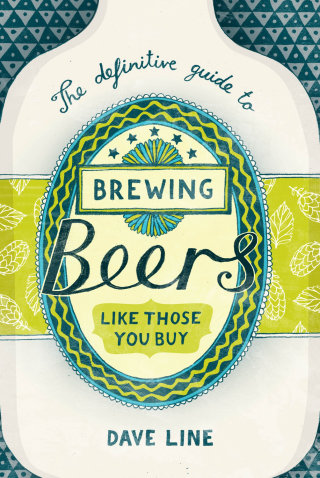 Ilustración de portada de libro sobre elaboración de cervezas

