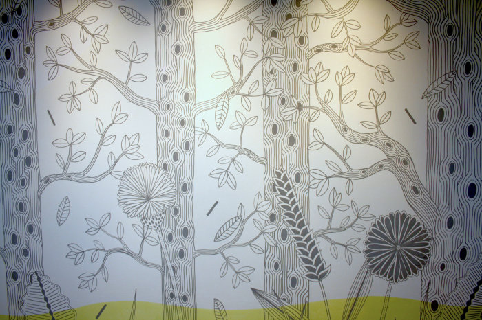 Woodlands wall mural painting