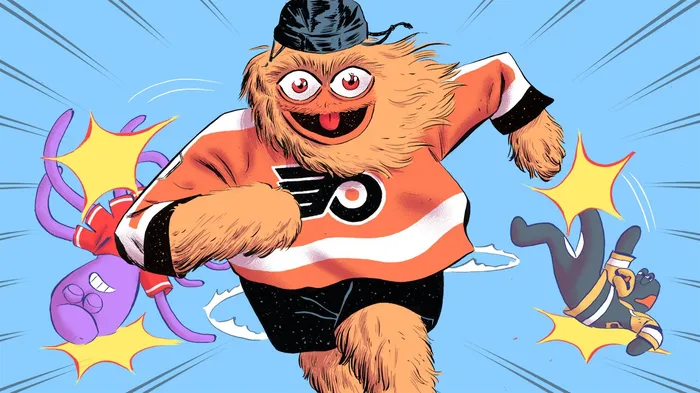 NHL player pool illustration for ESPN Magazine