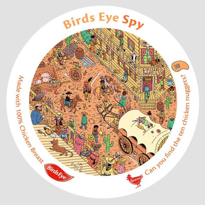 Espía ojo de pájaro gráfico