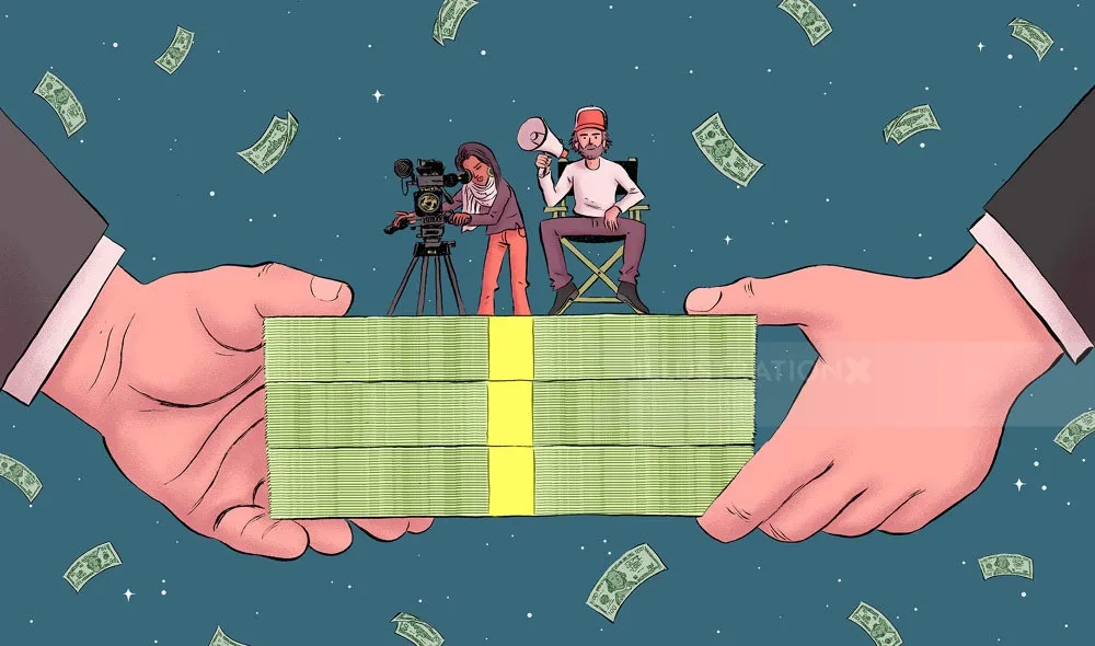 Eine visuelle Darstellung der verschiedenen Finanzierungsarten für die Filmproduktion