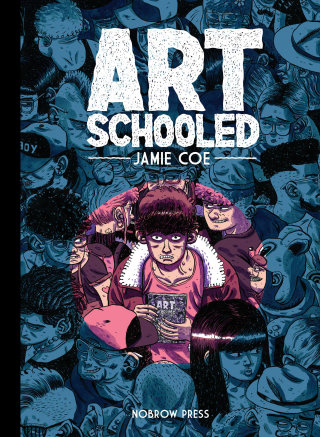 Cover illustration for the kids' comic novel 'Art Schooled'