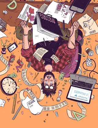 Computer Arts Magazine illustration