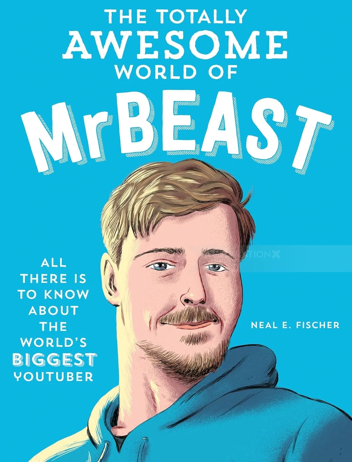 Colorful book cover for The Totally Awesome World of Mr Beast