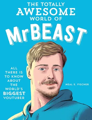 Colorful book cover for The Totally Awesome World of Mr Beast
