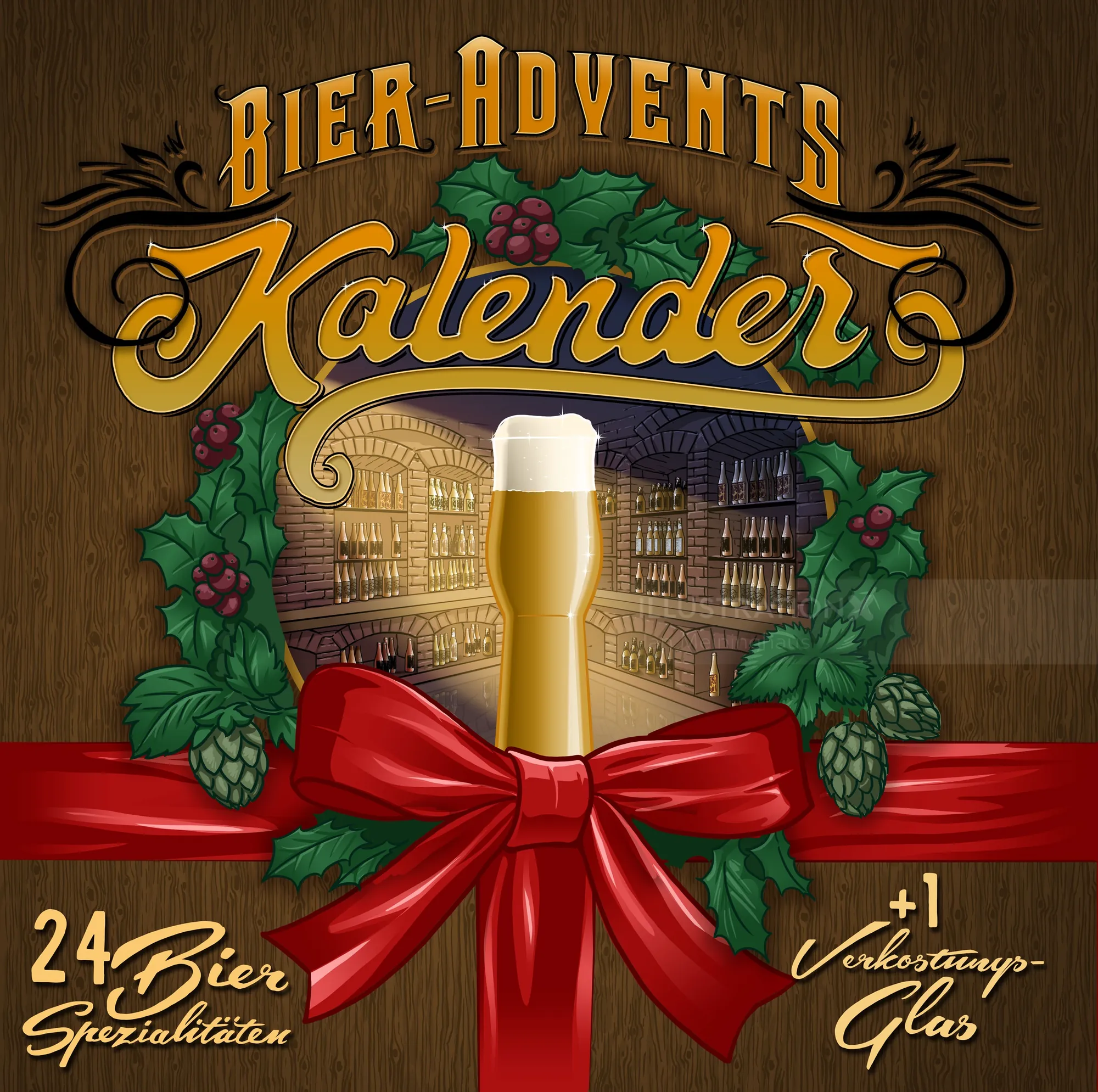 Beer advent calendar with 24 beer varieties and tasting glass by Jan Meininghaus