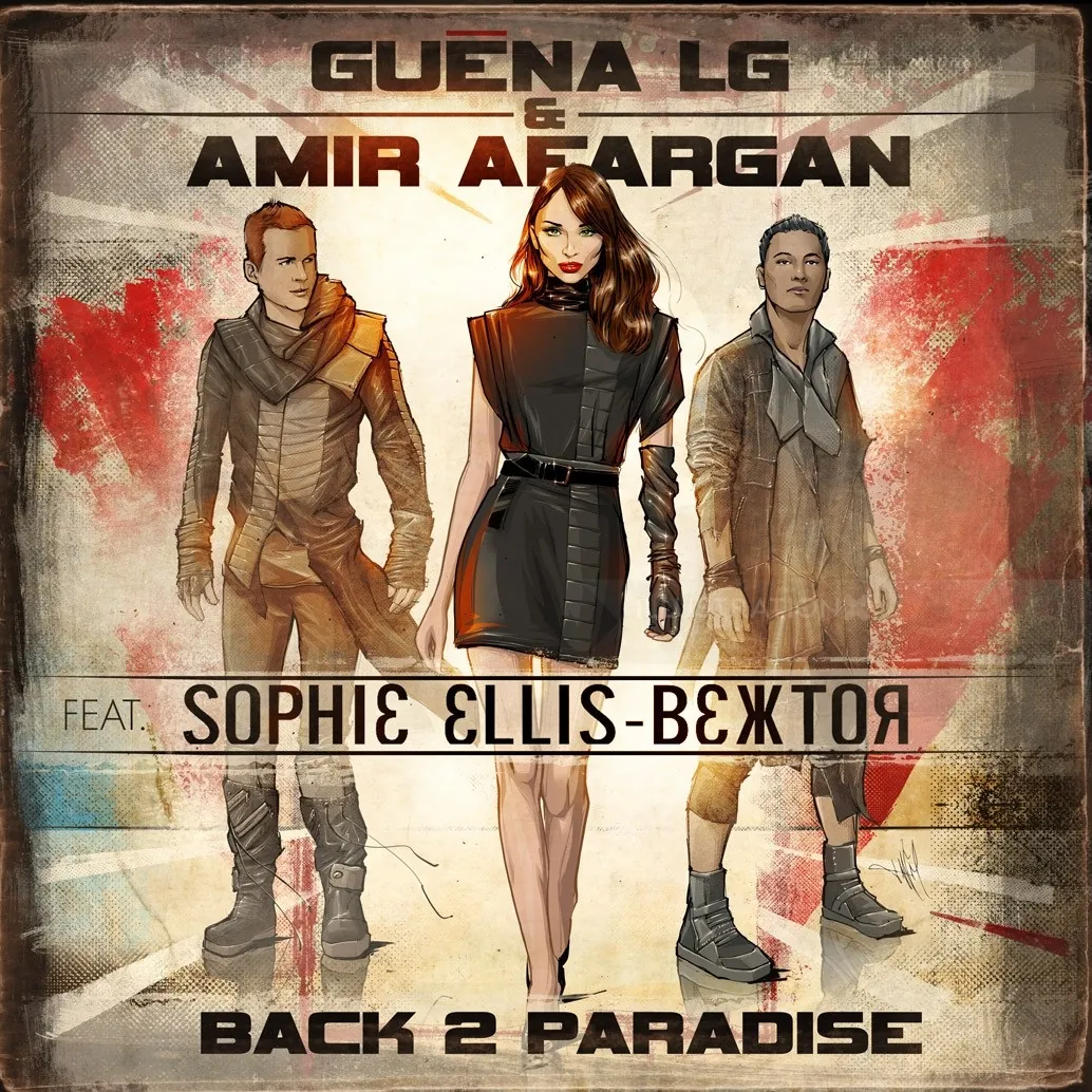 Music poster with Guena LG, Amir Afargan, and Sophie Ellis-Bextor by Jan Meininghaus